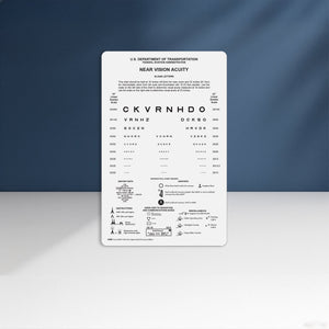 Good-Lite Vision Testing Aids Card(Near): FAA Near Vision Card 8500-1 On Styrene (32"/80cm)-(16"/40cm)