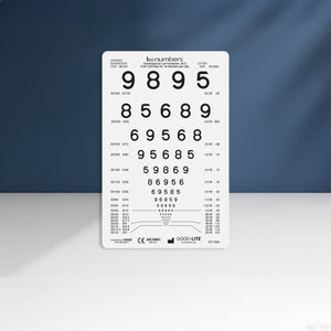 Good-Lite Vision Testing Aids Card(Pocket): LEA NUMBERS® Near Vision Card (16"/40cm)