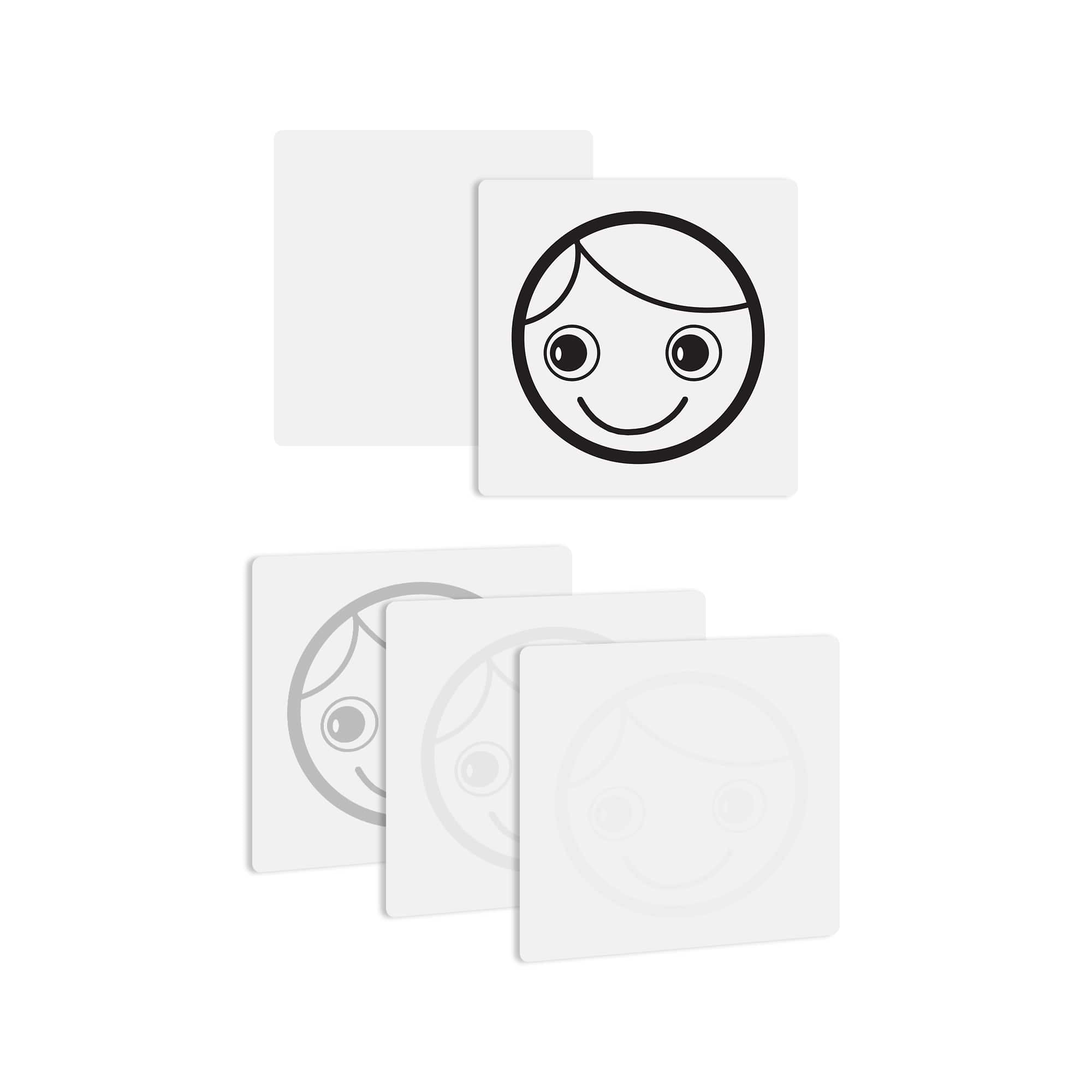 Good-Lite Vision Testing Aids Cards: Hiding Heidi® Low Contrast Face Test - Double Sided Cards: Hiding Heidi® Low Contrast Face Test