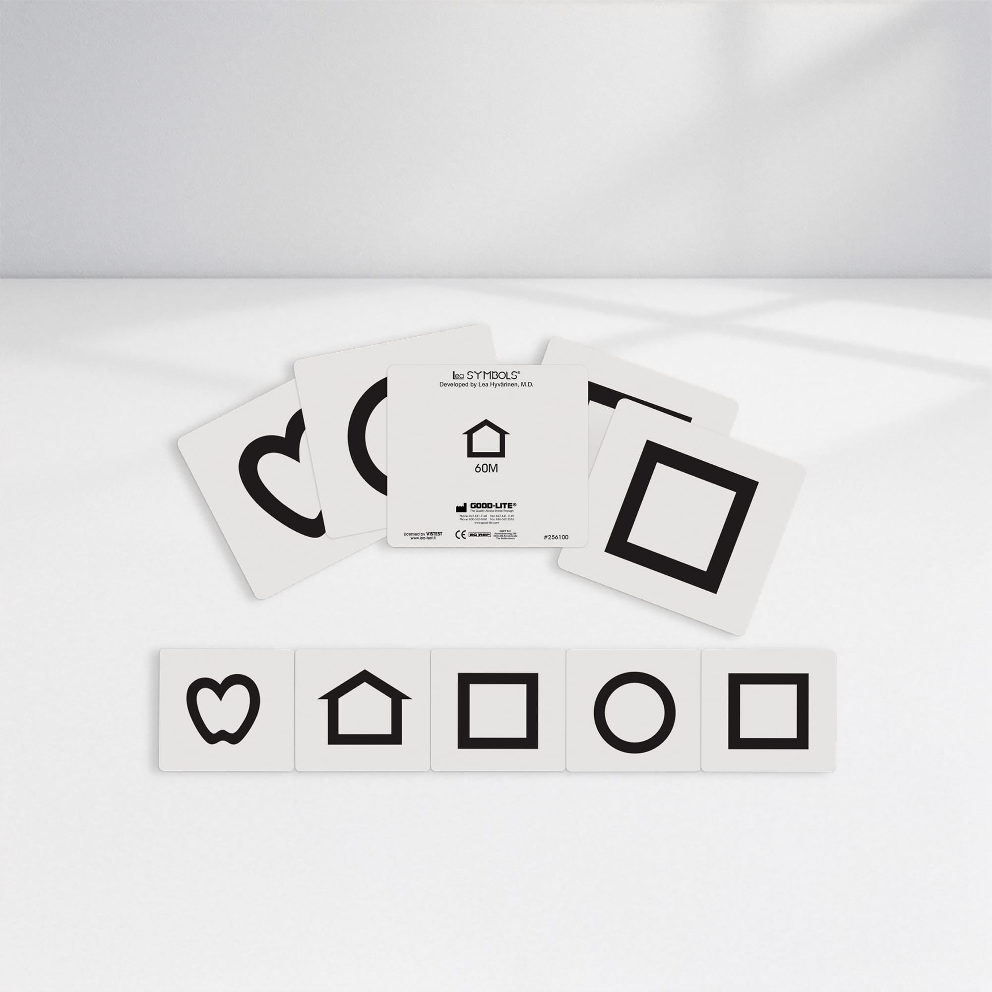 Good-Lite Vision Testing Aids Cards: LEA SYMBOLS® Cards 40M and 60M