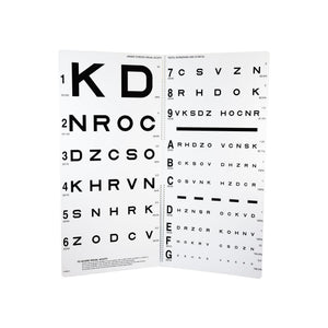 Good-Lite Vision Testing Aids Chart(Distance): Distance Clinical Vision Acuity Testing Chart Set - Sloan Letters (20ft/6m)