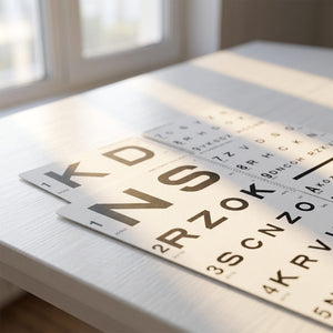 Good-Lite Vision Testing Aids Chart(Distance): Distance Clinical Vision Acuity Testing Chart Set - Sloan Letters (20ft/6m)