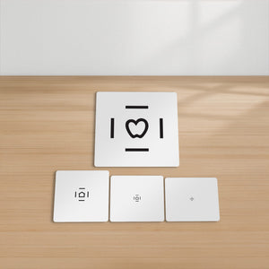 Good-Lite Vision Testing Aids Chart(Distance): LEA SYMBOLS® Single Cards 50% Crowding Bars (10ft/3m)