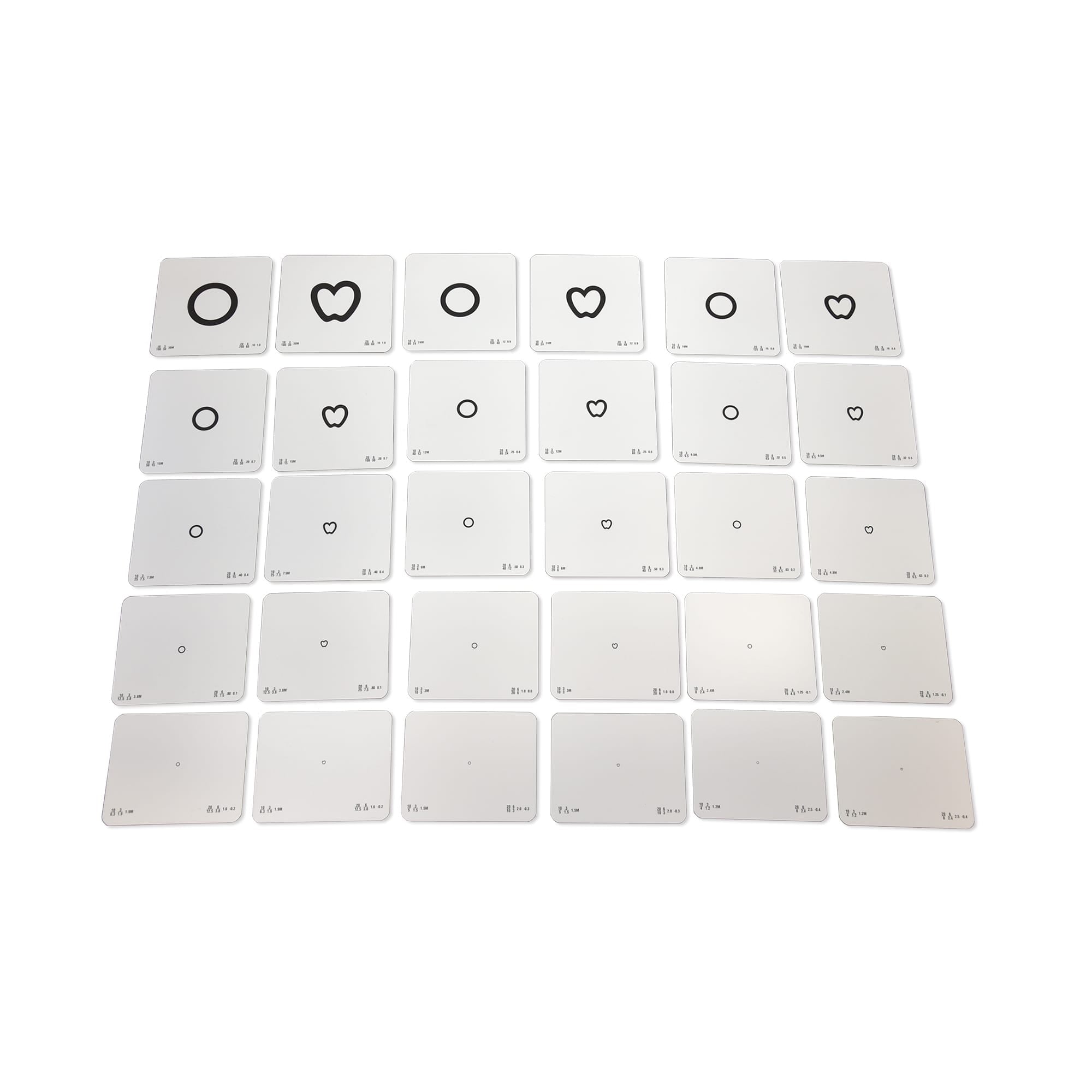Good-Lite Vision Testing Aids Chart(Distance): LEA SYMBOLS® Single Presentation  Set (10ft/3m)