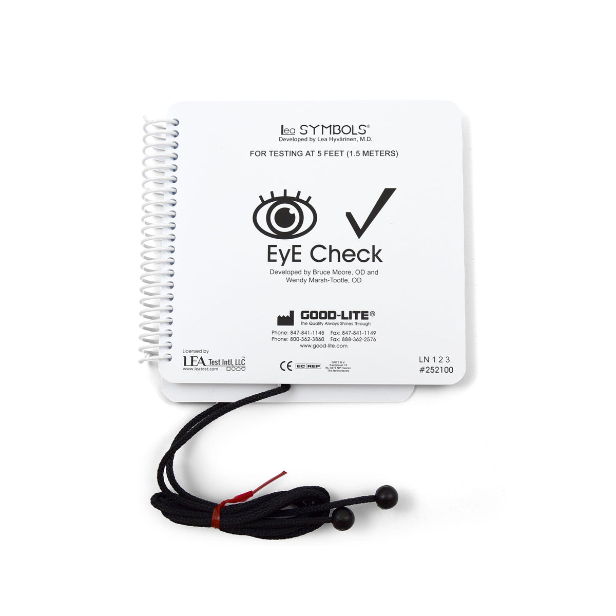 Good-Lite Vision Testing Aids Eye Check: Flip Book - 20/40 - (Book with Cord Only) - used for 252100 (5ft/1.5m)