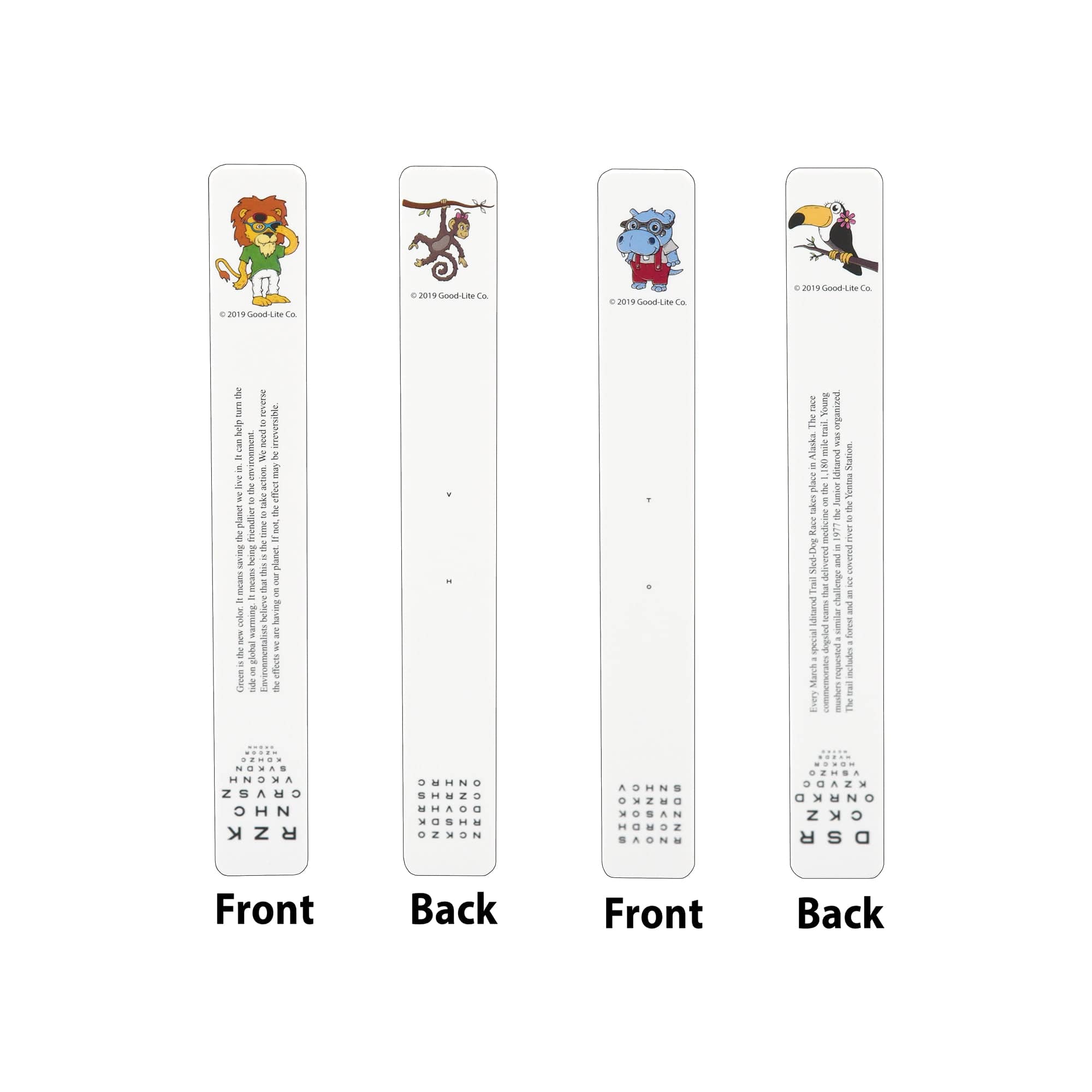 Good-Lite Vision Testing Aids Fixation: Stick - Good-Lite Eye Team® Set of 2 - English Fixation: Stick - Good-Lite Eye Team®