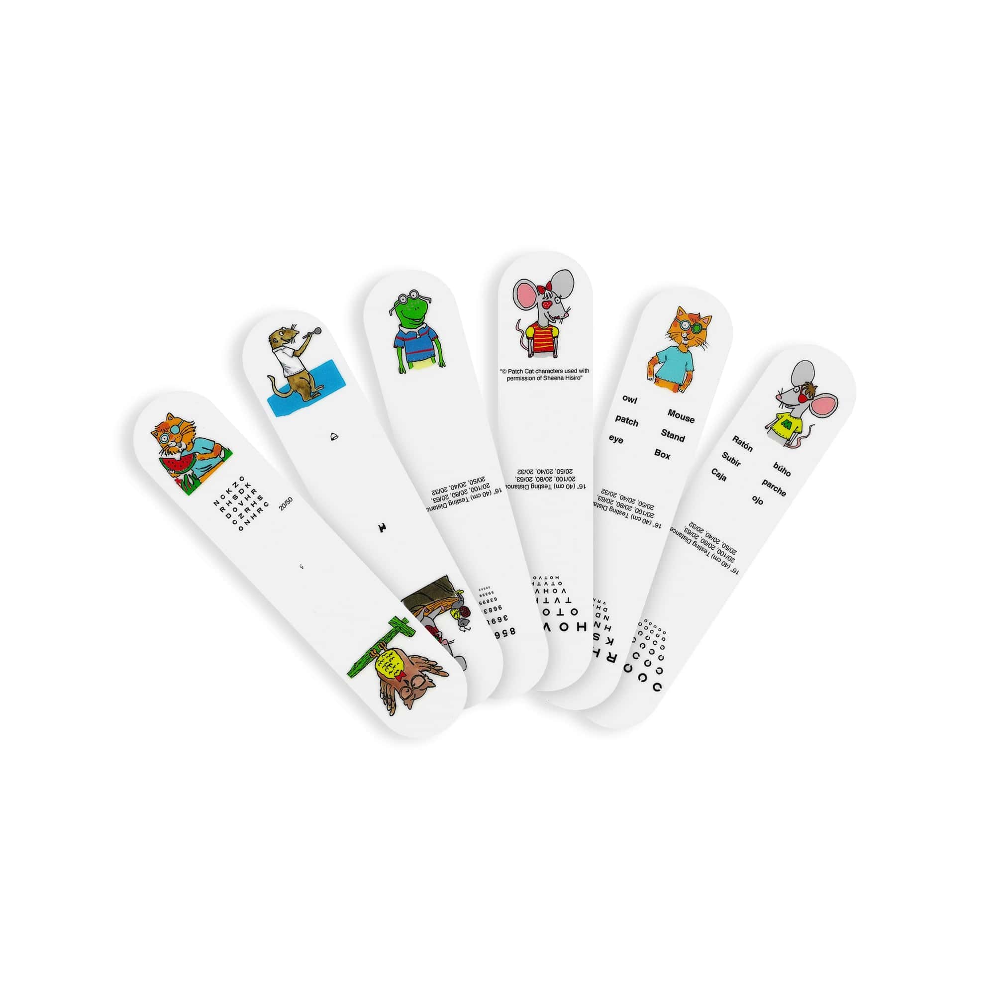 Good-Lite Vision Testing Aids Fixation: Stick - Patch Cat - Set of 3