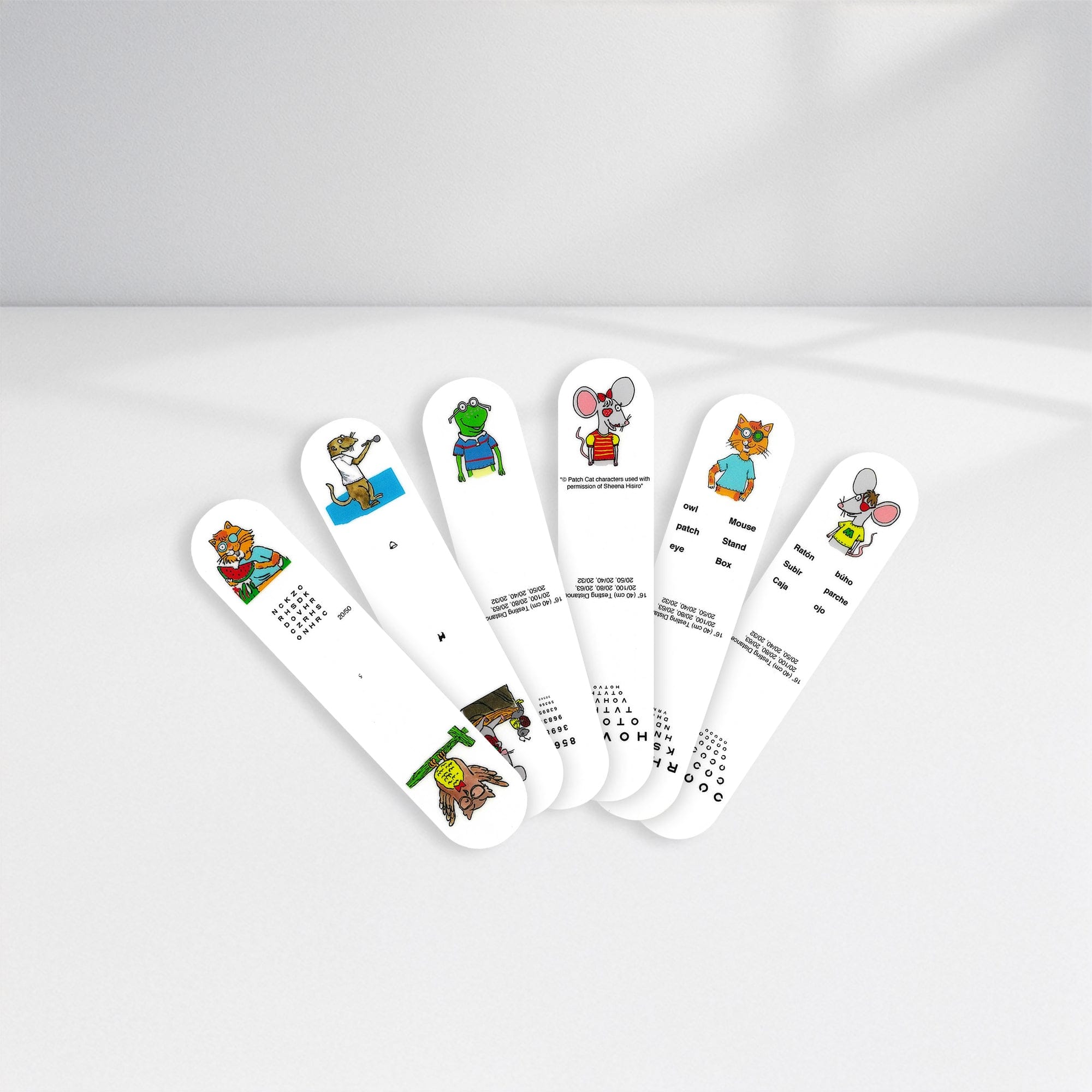 Good-Lite Vision Testing Aids Fixation: Stick - Patch Cat - Set of 3