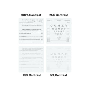 Good-Lite Vision Testing Aids Flip Book: Adult Near Vision Low Contrast Test (16"/40cm)