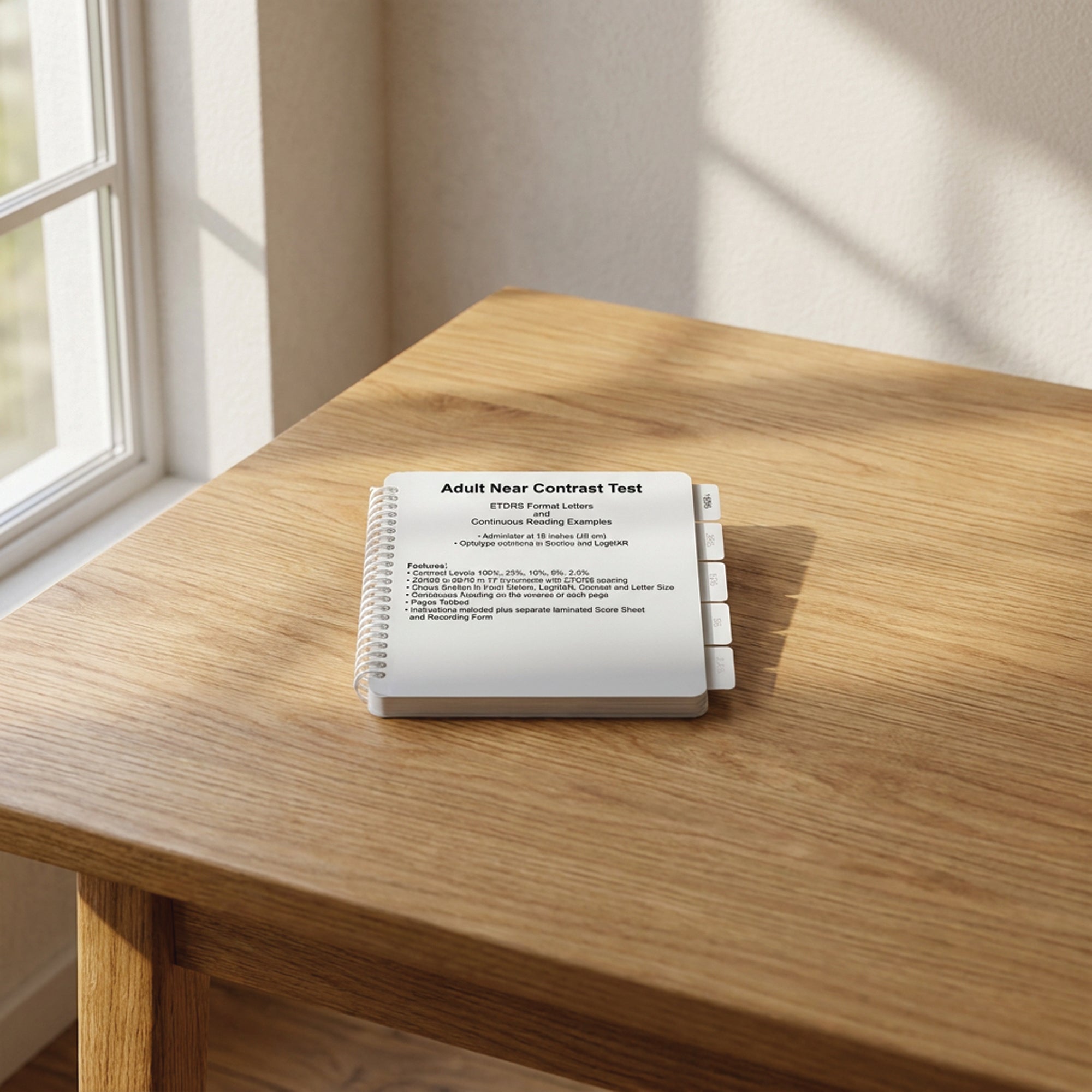 Good-Lite Vision Testing Aids Flip Book: Adult Near Vision Low Contrast Test (16"/40cm)