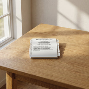 Good-Lite Vision Testing Aids Flip Book: Adult Near Vision Low Contrast Test (16"/40cm)