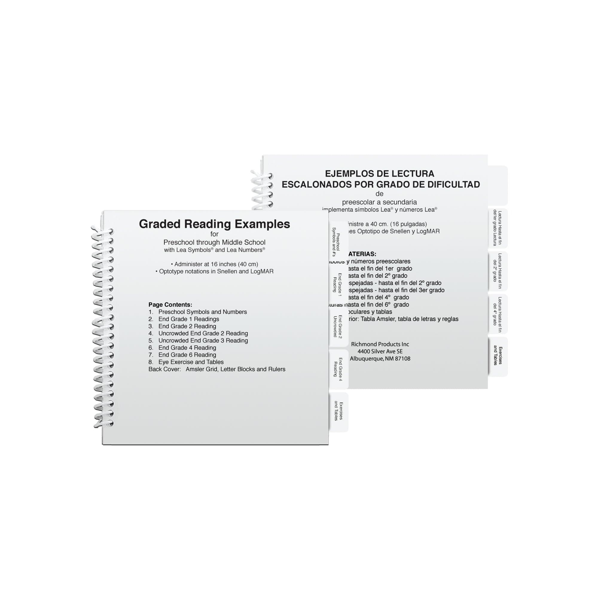 Good-Lite Vision Testing Aids Flip Book: Graded Near Vision Reading Book - LEA SYMBOLS® and LEA NUMBERS®