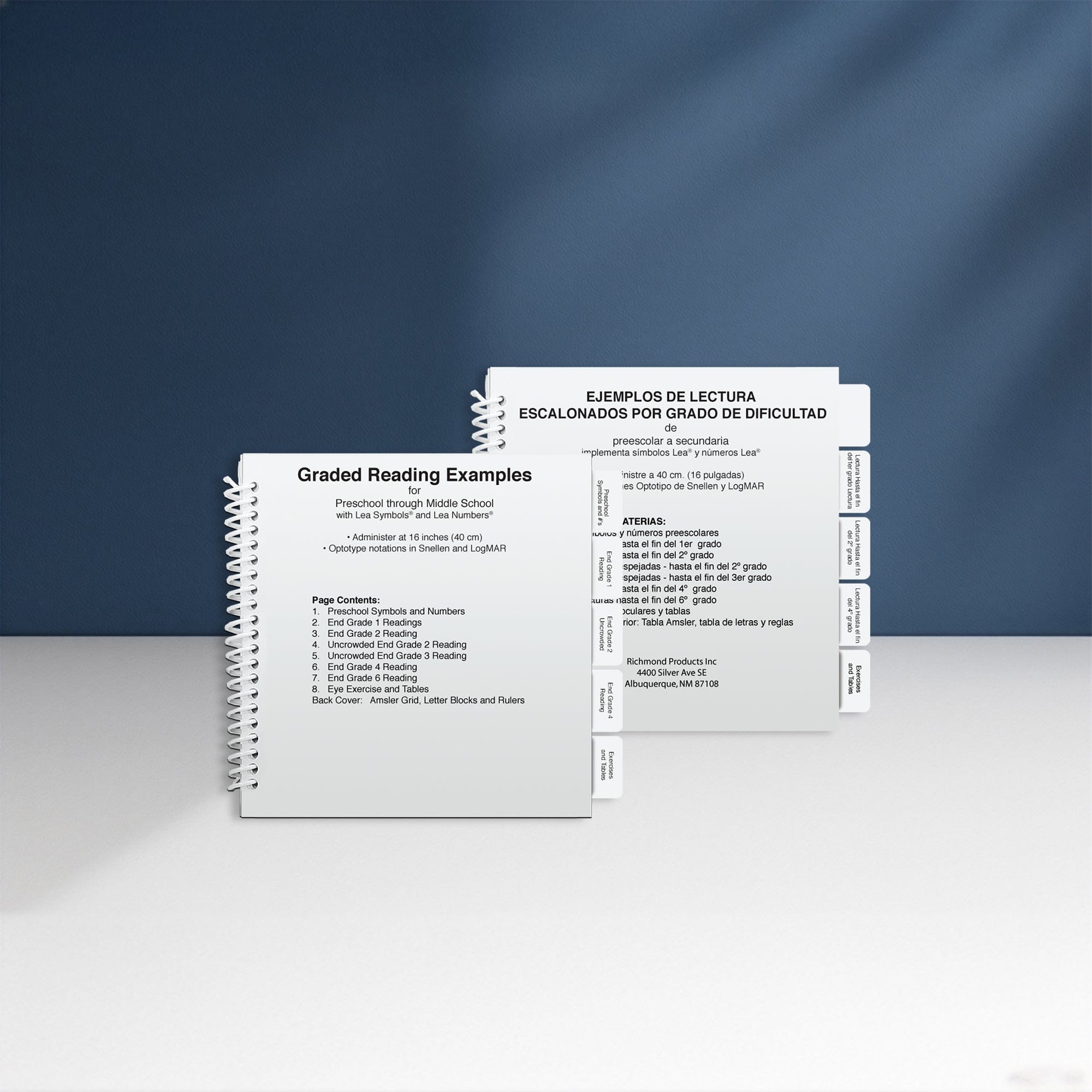 Good-Lite Vision Testing Aids Flip Book: Graded Near Vision Reading Book - LEA SYMBOLS® and LEA NUMBERS®