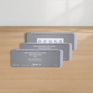 Good-Lite Vision Testing Aids Flip Book: LEA NUMBERS® Low Contrast Test 10M