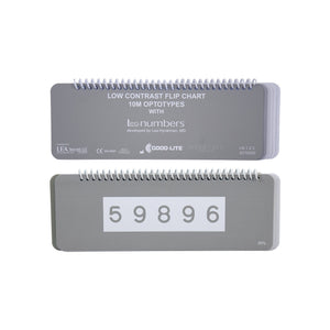 Good-Lite Vision Testing Aids Flip Book: LEA NUMBERS® Low Contrast Test 10M - Standard Order Flip Book: LEA NUMBERS® Low Contrast Test 10M