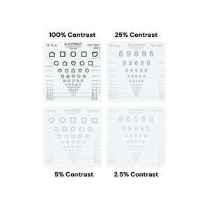 Good-Lite Vision Testing Aids Flip Book: LEA SYMBOLS® & LEA NUMBERS® - Pediatric Near Vision Low Contrast Book (16"/40cm)