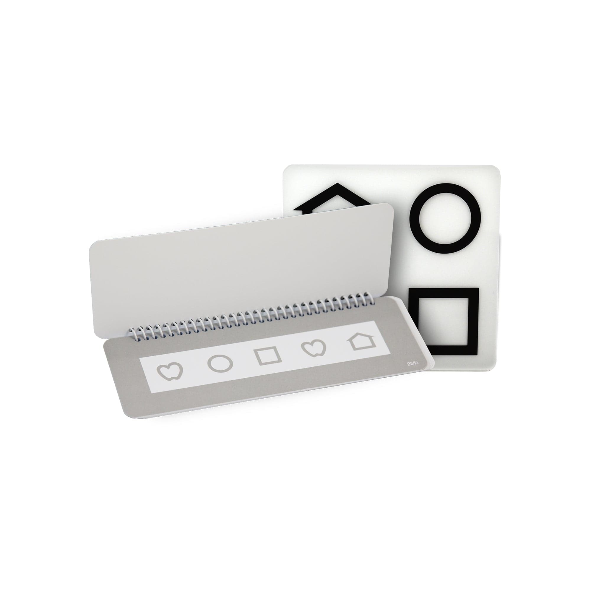Good-Lite Vision Testing Aids Flip Book: LEA SYMBOLS® Low Contrast Test - 10M Symbols - Mixed Order Flip Book: LEA SYMBOLS® Low Contrast Test - 10M Symbols