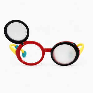 Good-Lite Vision Testing Aids Fun Frames Flip-Up Occluder Glasses for Kids – Pediatric Vision Screening & Occlusion Therapy, Latex-Free (Frosted or Opaque)