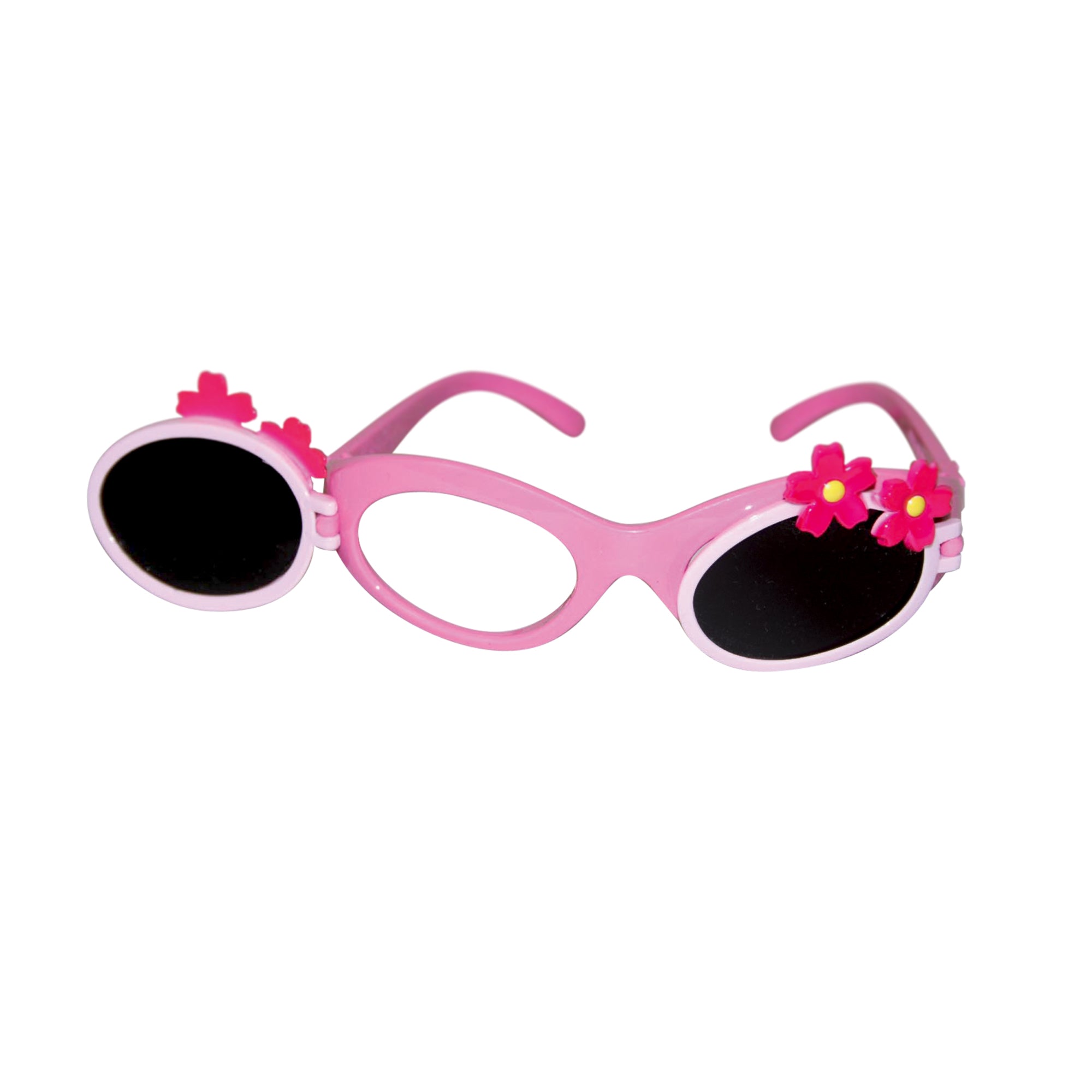 Good-Lite Vision Testing Aids Occluder Glasses: Flip-Up - Pink Blossom - Opaque Occluder Glasses: Flip-Up - Pink Blossom