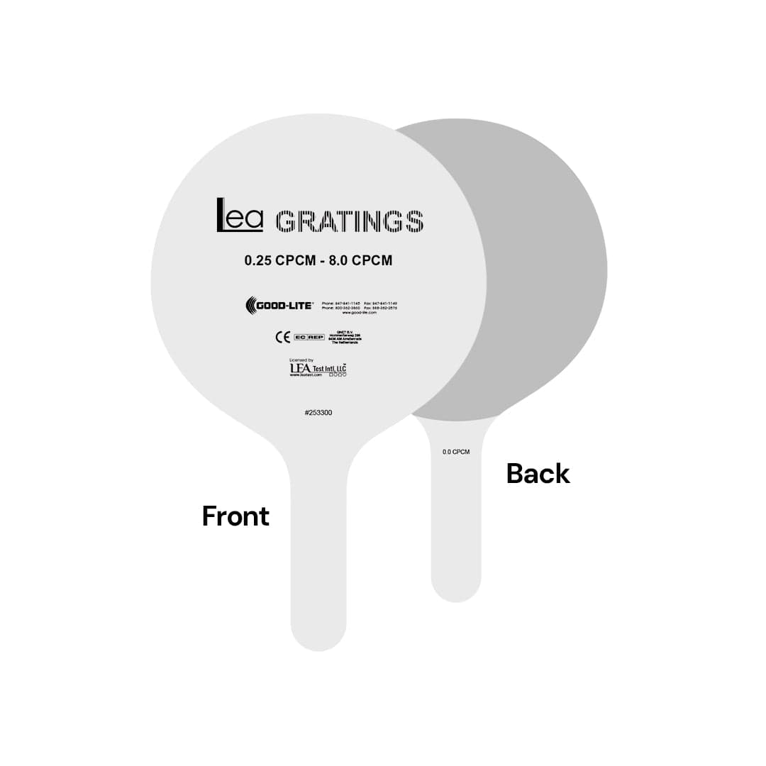 Good-Lite Vision Testing Aids Paddles: LEA GRATINGS® a Preferential Looking Test - Gray & Cover Paddle - Replacement Parts for #253300 Paddles: LEA GRATINGS® a Preferential Looking Test