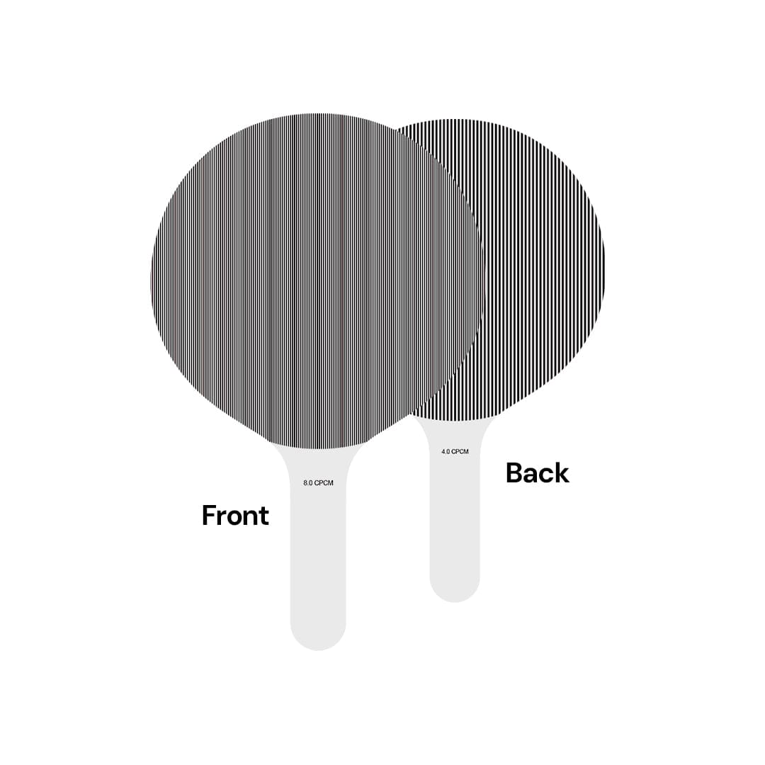 Good-Lite Vision Testing Aids Paddles: LEA GRATINGS® a Preferential Looking Test - Paddle 4.0 & 8.0 CPCM Grating - Replacement Parts for #253300 Paddles: LEA GRATINGS® a Preferential Looking Test