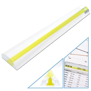 MagniPros Magnifiers 2X Magnifying Bar Magnifier Ruler with Guide Line