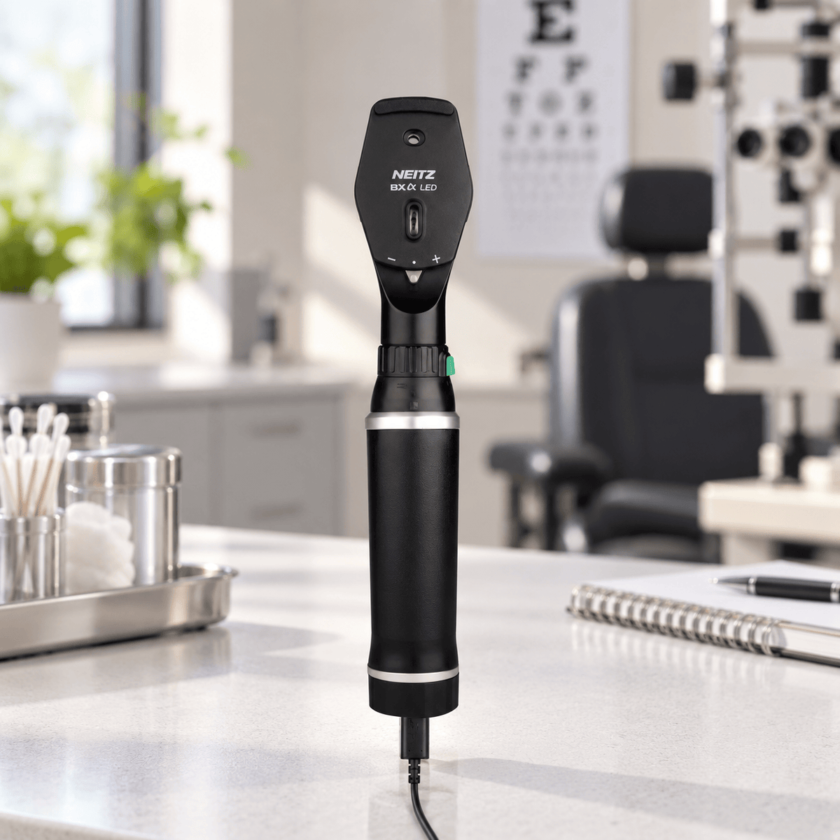 Neitz Diagnostic Aids Neitz BXα-RC USB LED Rechargeable Direct Ophthalmoscope