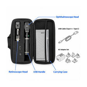 Neitz Diagnostic Aids Neitz BXα-RC USB / RX LED Direct Ophthalmoscope & Streak Retinoscope Set
